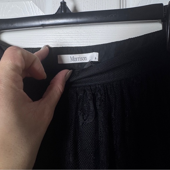 NWT Morrison Elegant Black Lace Long Skirt - Picture 4 of 7
